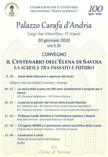 Convegno Centenario dell'Elena di Savoia (20/01/2020)