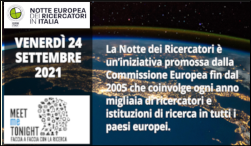 La notte europea dei ricercatori (24/9/2021)